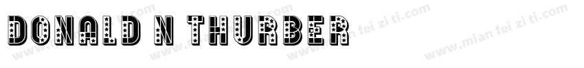 Donald N Thurber字体转换